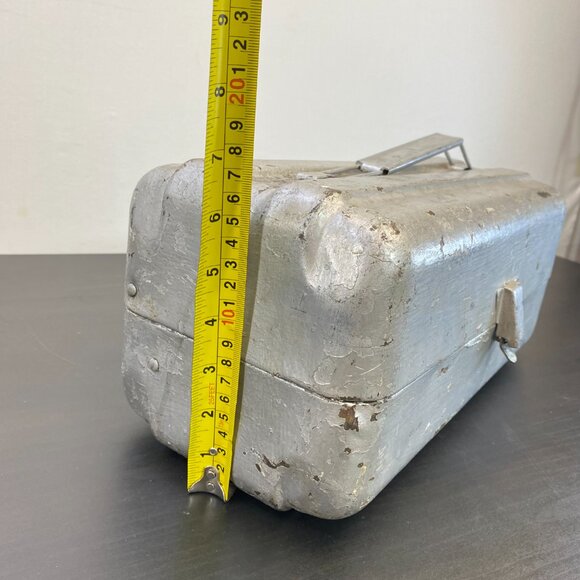 Metal Fishing Tackle Box 2 Tray, Tool Box, Craft Organizer Cantilever Utility. - Picture 8 of 10